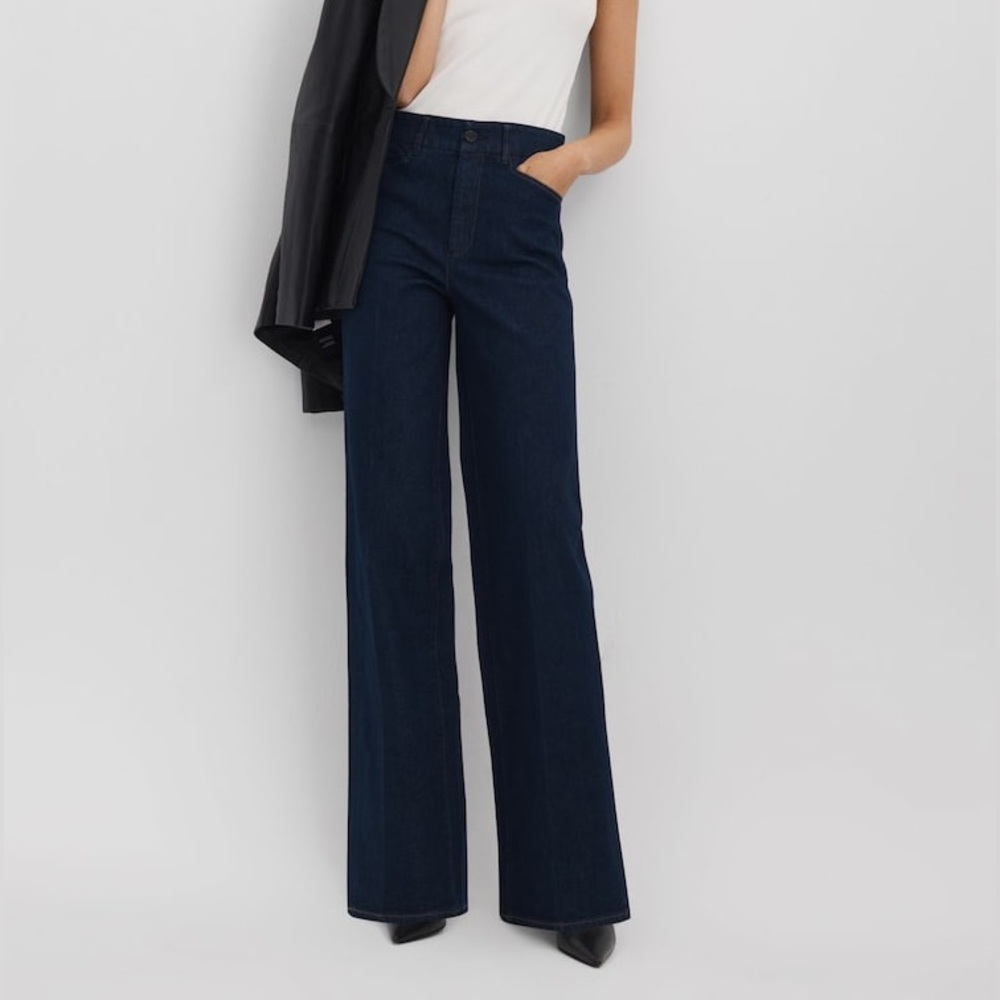 NWOT!! Paige High Rise Wide Leg Edinburgh Jeans